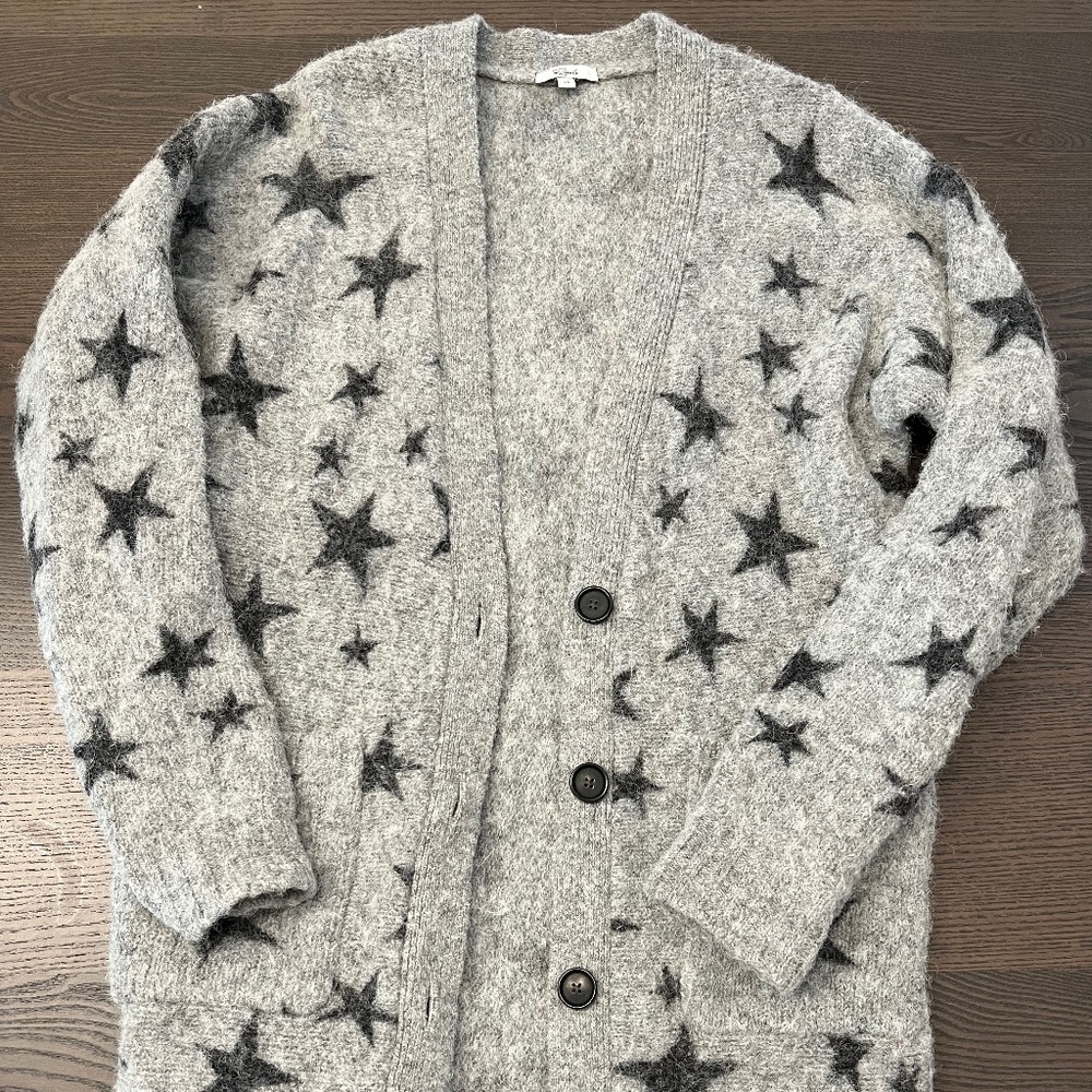 Rails Grey Star Sweater